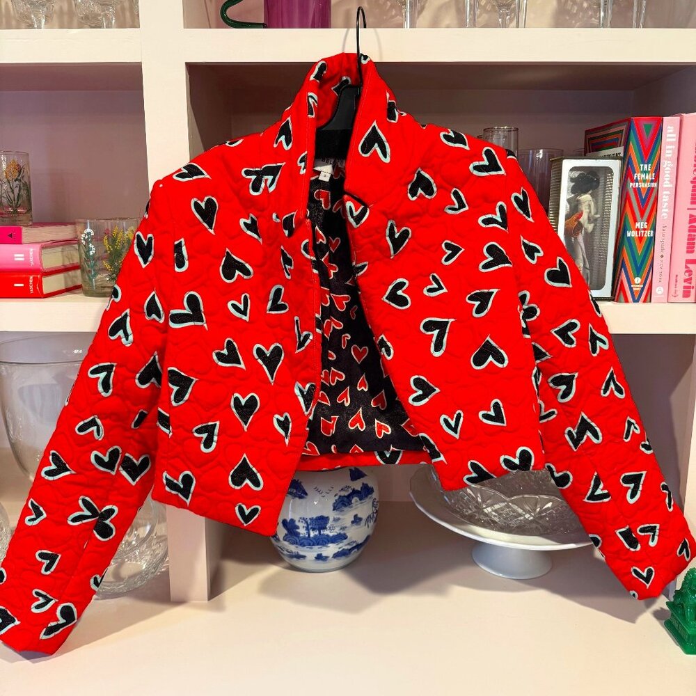 Hunter Bell Cropped Heart Jacket - ONE OF A KIND